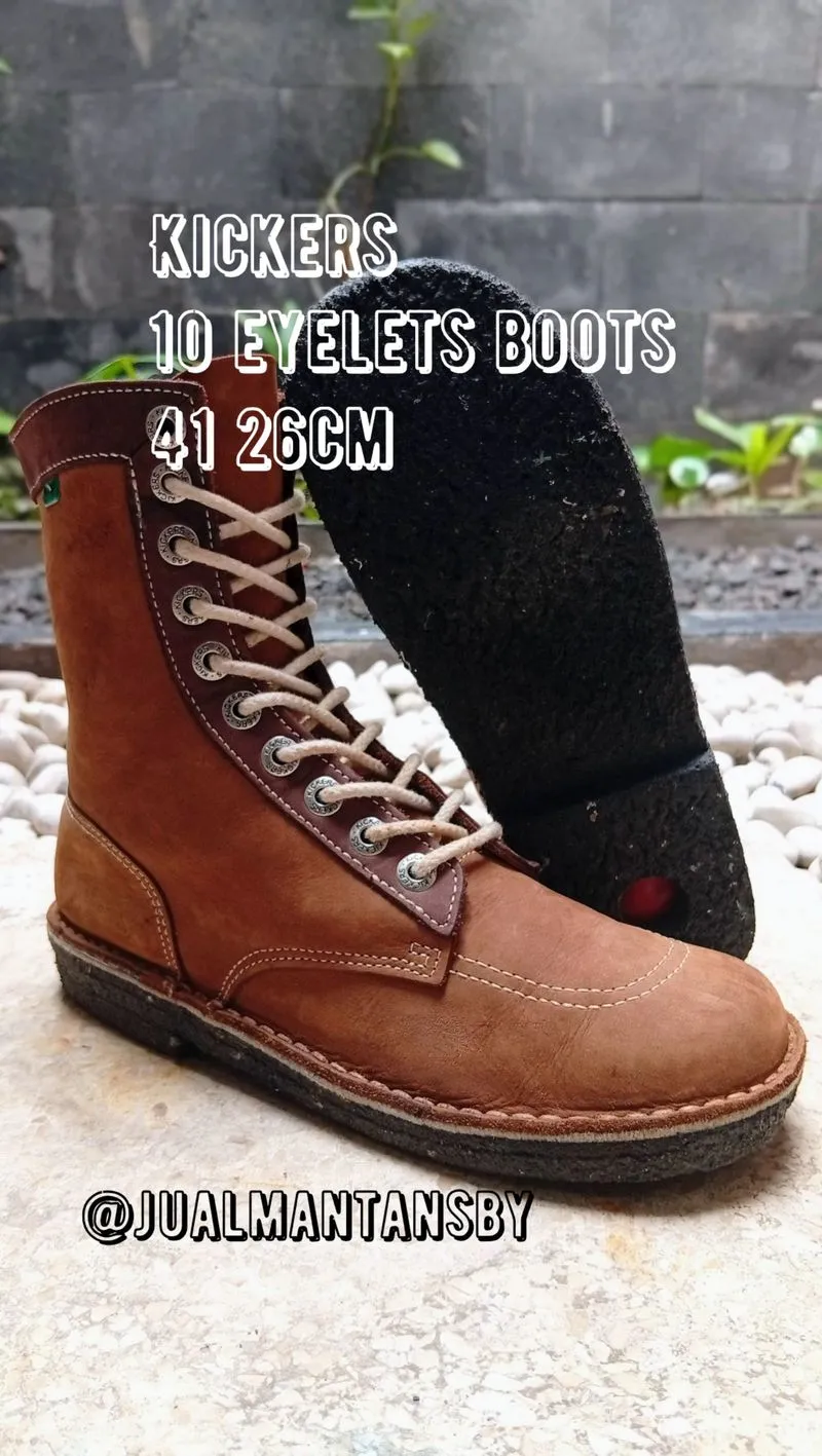 KICKERS 10 eyelet High Boots photo 1