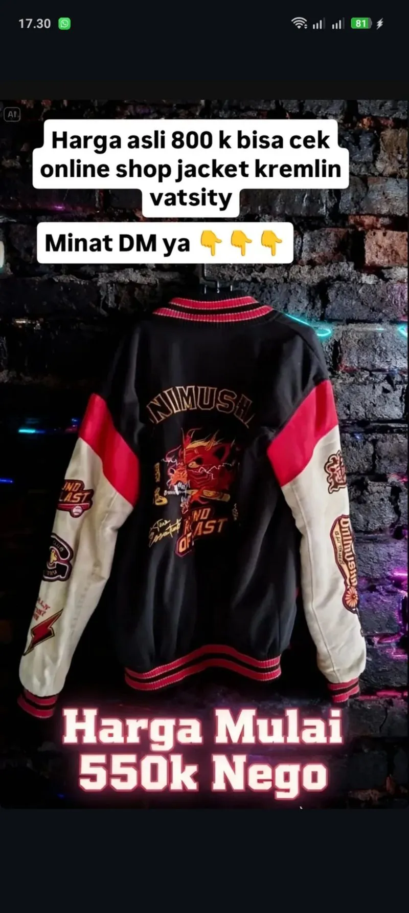 Jaket Kremlin Clothing Onimusha photo 1