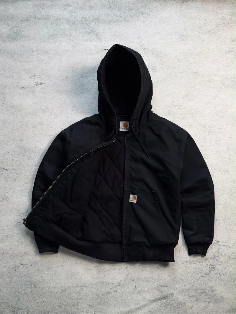 Jaket carhartt active black original preloved photo 1