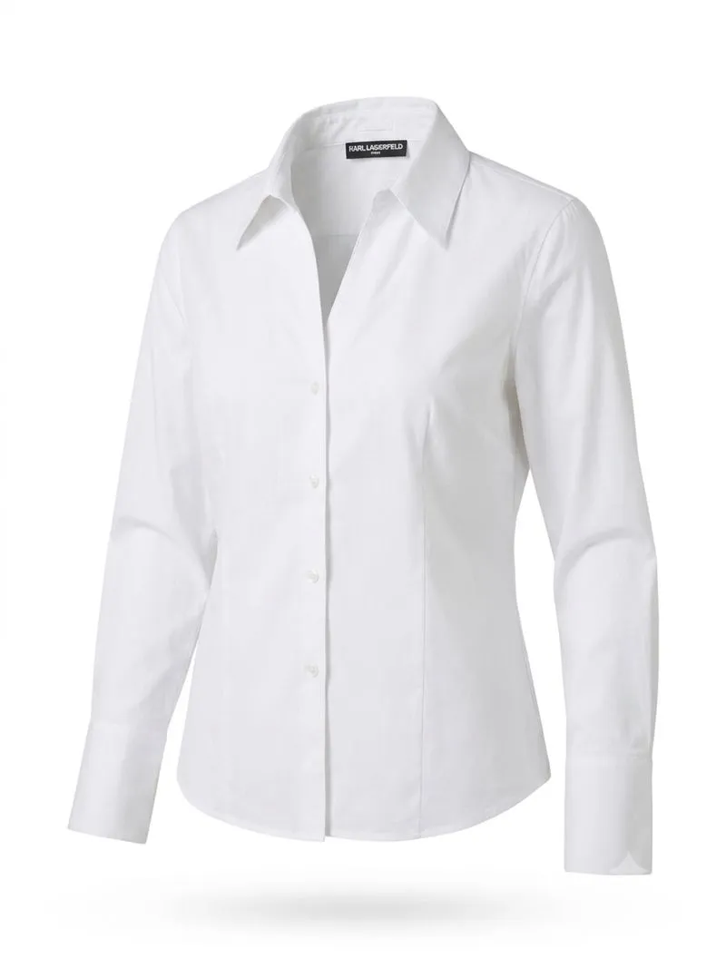 Karl lagerfeld open colar shirt womens photo 1