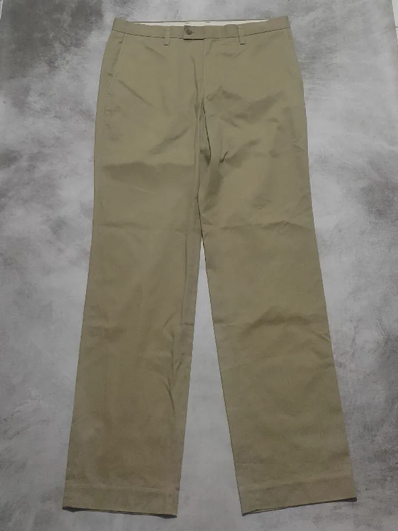 workpant uniqlo sz 35-6 cream gelap bahan halus, tebal photo 1