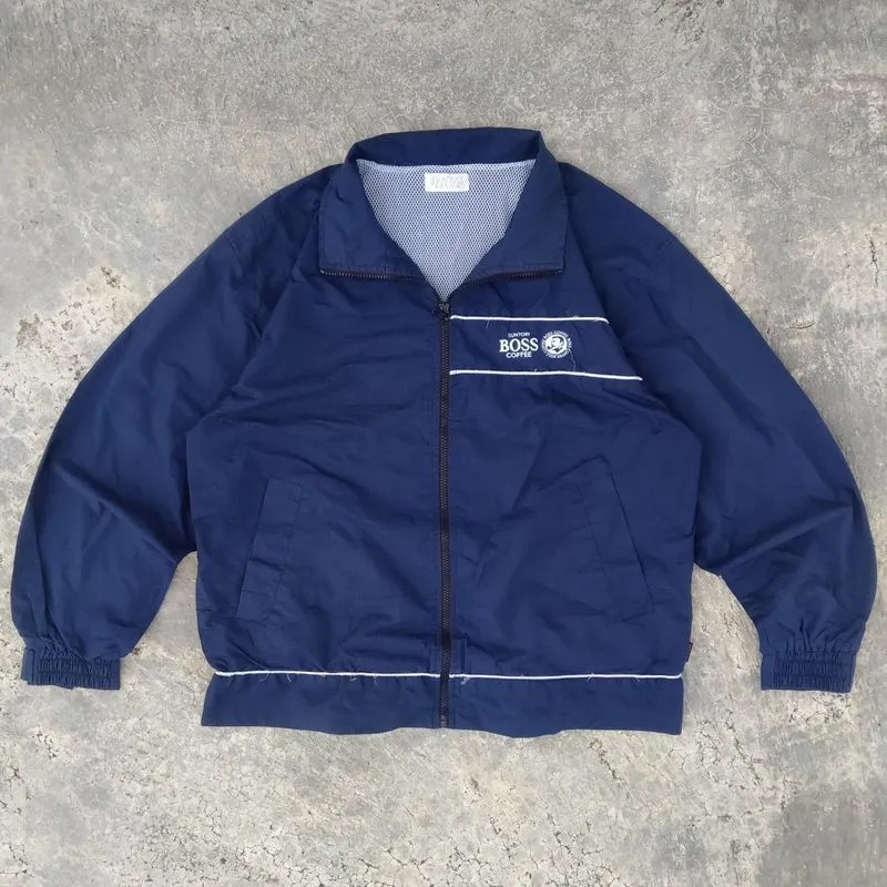 Hugo Boss Vintage Casual Windbreaker Pria navy photo 1