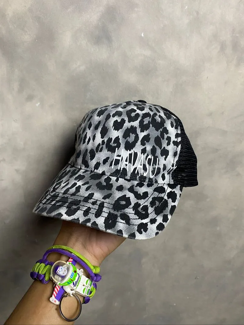 TruckerMesh Leopard Pattern Havasu Hats photo 1