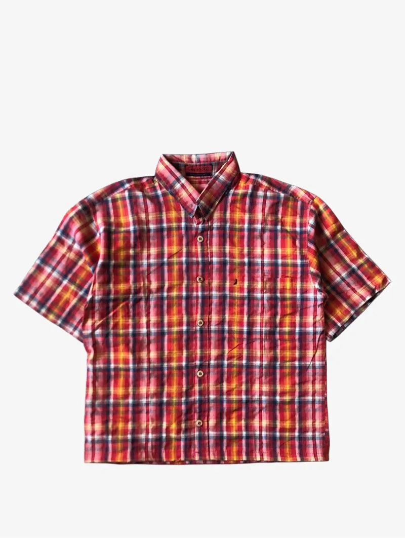 Boxy Shirt Short Sleeve plaid by Genio  photo 1