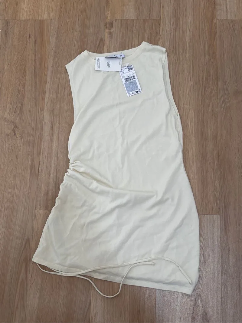 Mango butter yellow knitted top photo 1