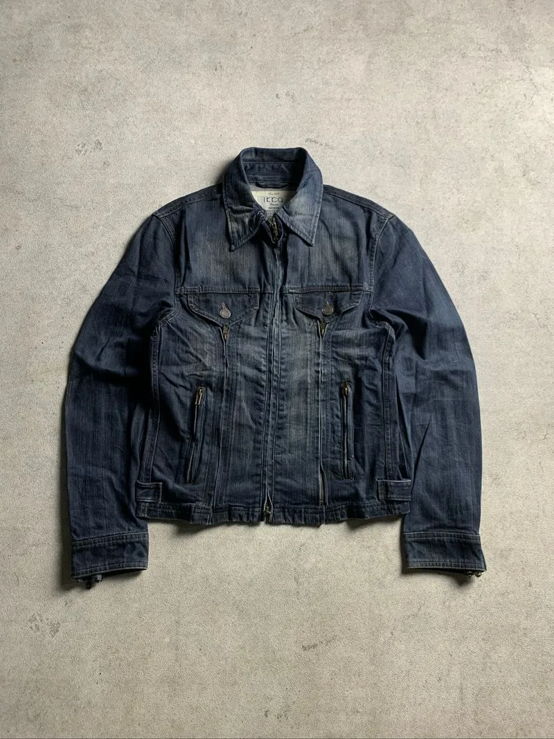 Ikka Japan Double Zipper Denim Jacket photo 1