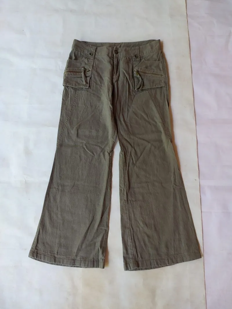 Mountain Love Flare Boot Cut Pants Olive photo 1