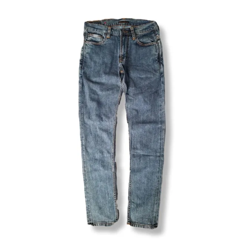 NUDIE GRIM TIM INDIO COATED DENIM JEANS LONG PANTS | CELANA  photo 1