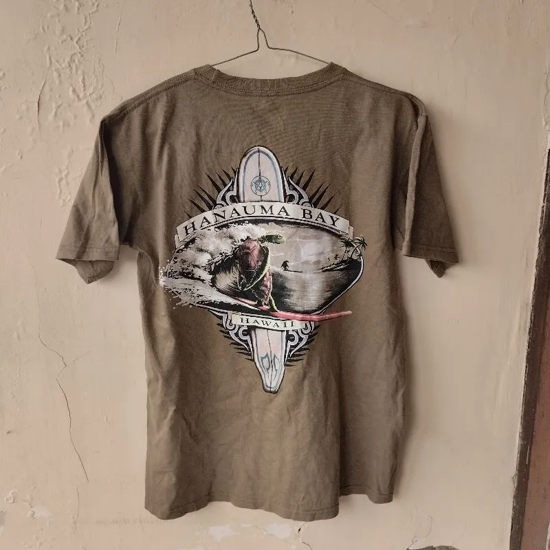 T-shirt Vtg 90s Hawai Hanauma bay by Duck company Original photo 1