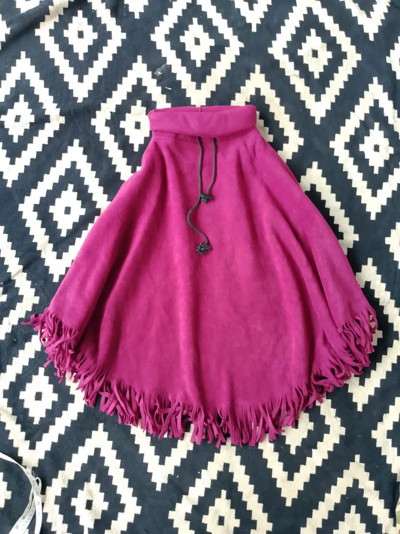 Tie Rack Unisex Classic Turtle Mock Neck Poncho Jacket photo 1