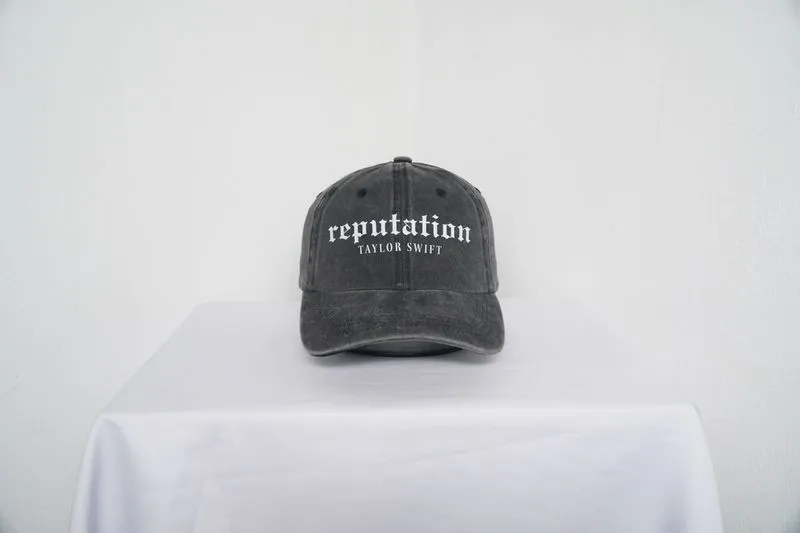 Topi Baseball  Dad Caps Reputation Taylor Swift Whased Black photo 1