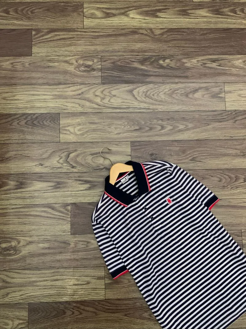 Kaos Kerah W.ANGEL Branded Stripe Polo Shirt photo 1