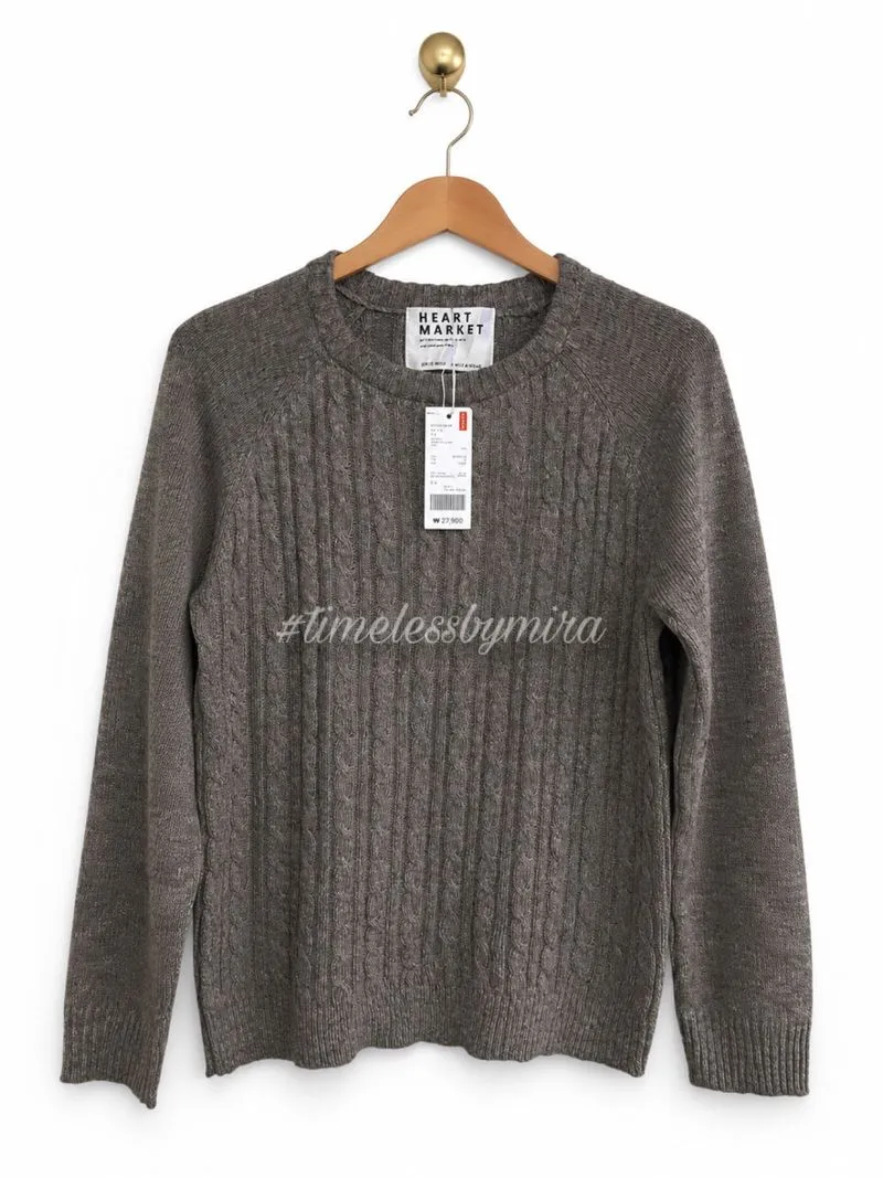 HEART MARKET Cable Knit Sweater 🇰🇷 photo 1