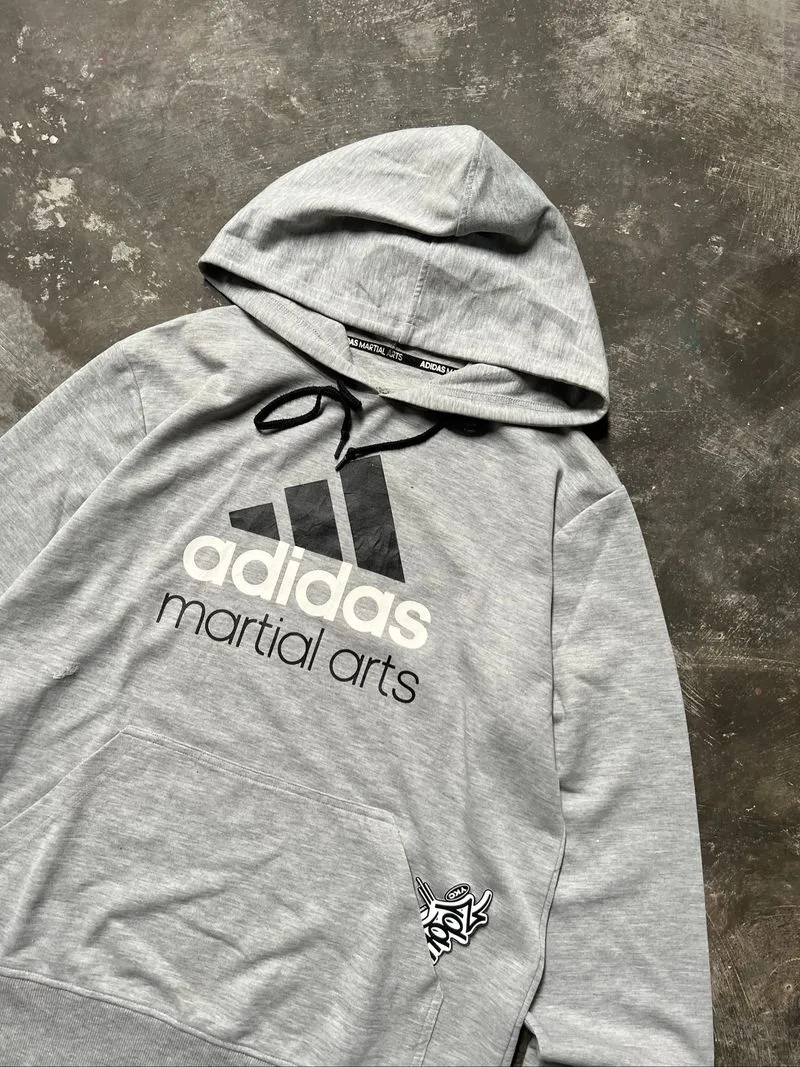 Adidas Martial Arts Pullover Hoodie Sz XL photo 1