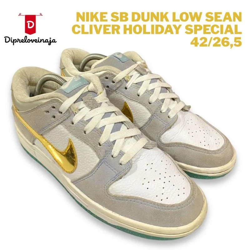 NIKE SB DUNK LOW SEAN CLIVER HOLIDAY SPECIAL PRELOVED photo 1