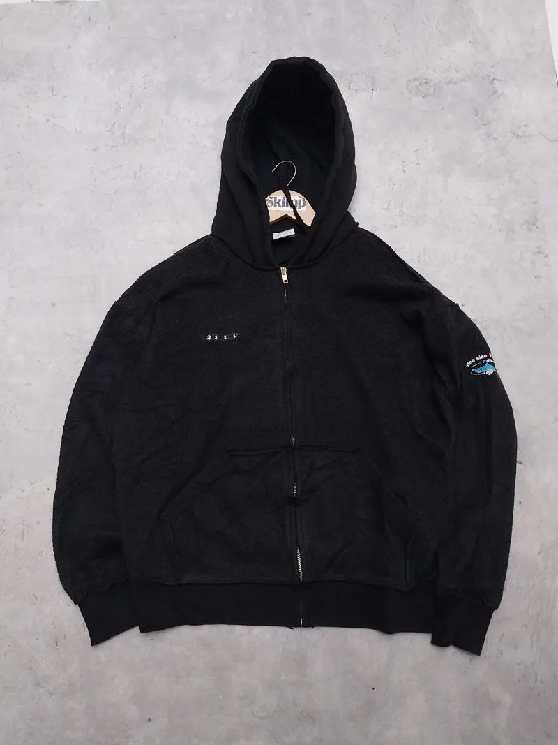 Vetements Inside Out Shark Zip Up Hoodie One Size Fits Most  photo 1