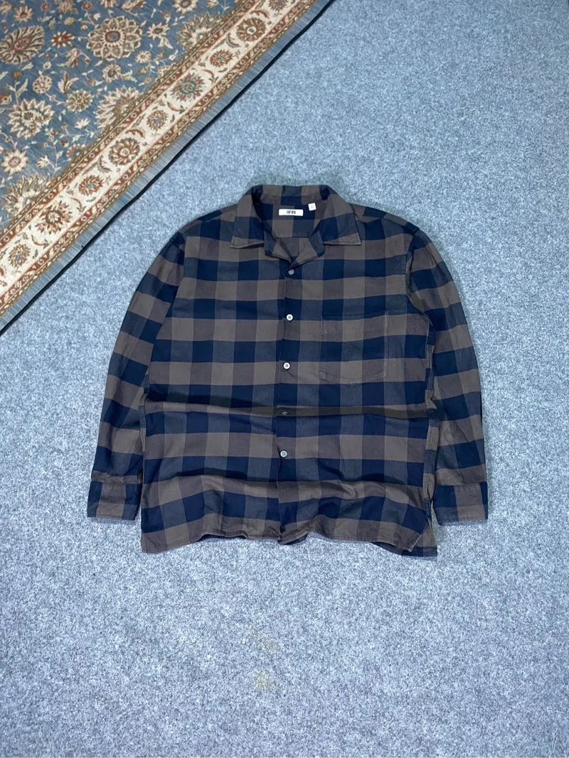 Uniqlo U Flannel Shirt Brown  photo 1