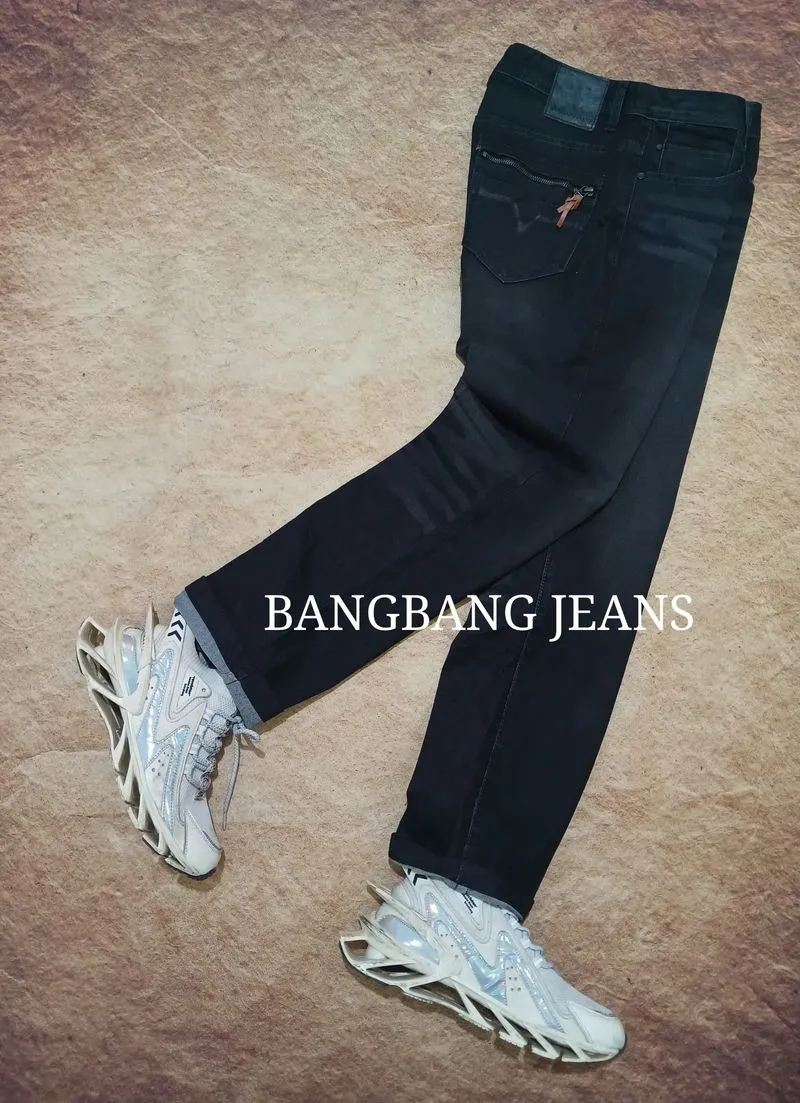 Bangbang jeans denim washed greey second thrift photo 1