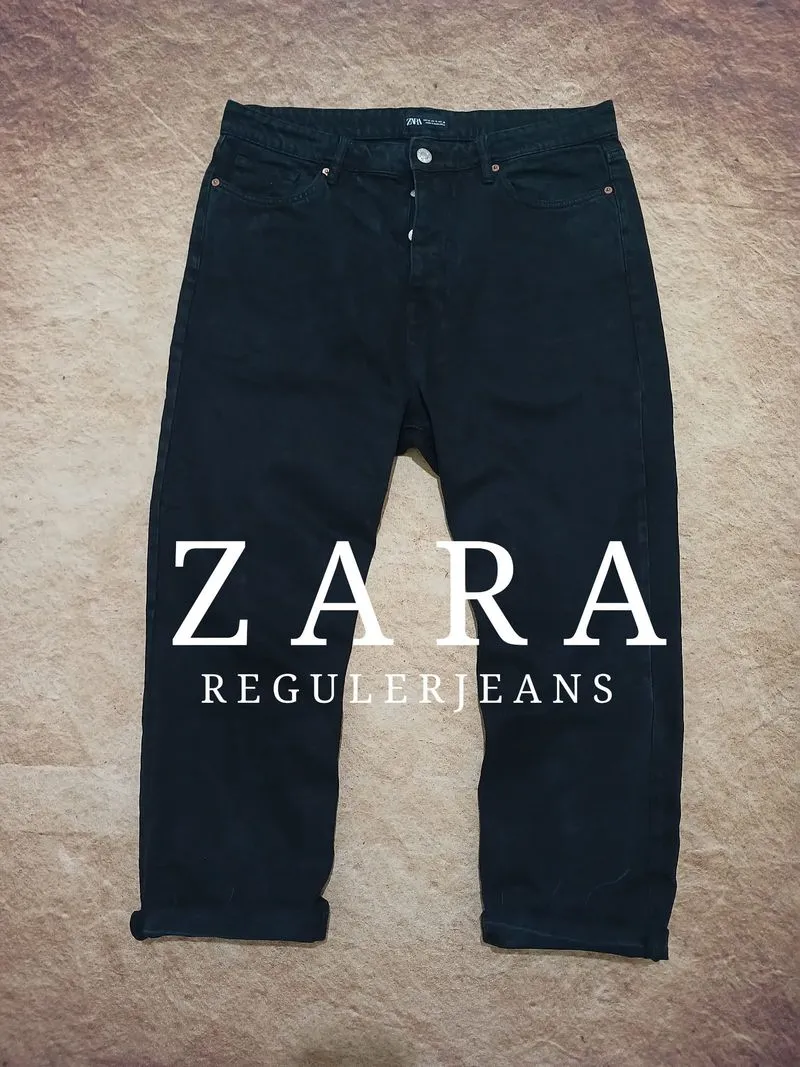 Zara reguler baggy jeans second original photo 1