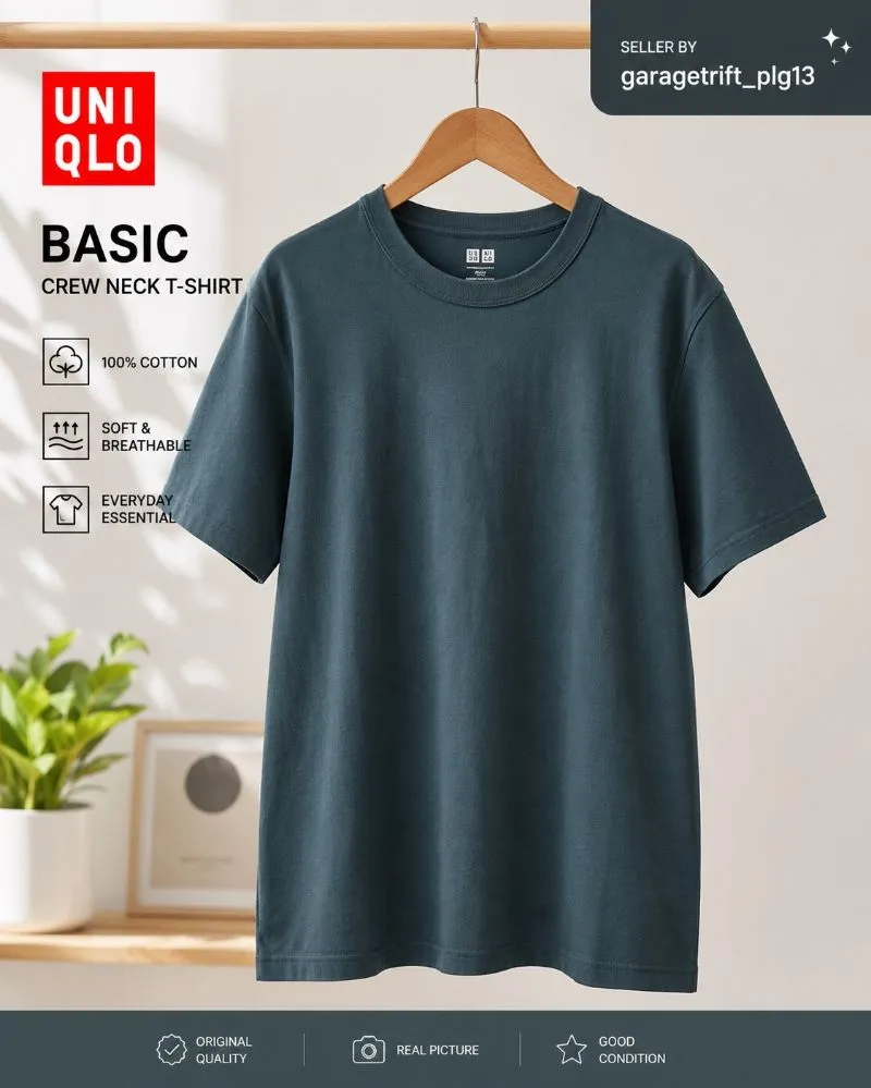 KAOS UNIQLO GREEN photo 1