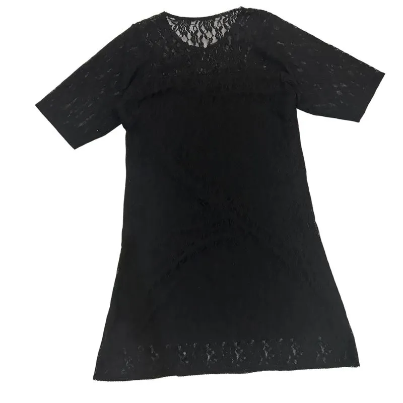 [NEW] Brokat Lace Black Dress Hitam Uk L LD 98 LP 98 P 95  photo 1