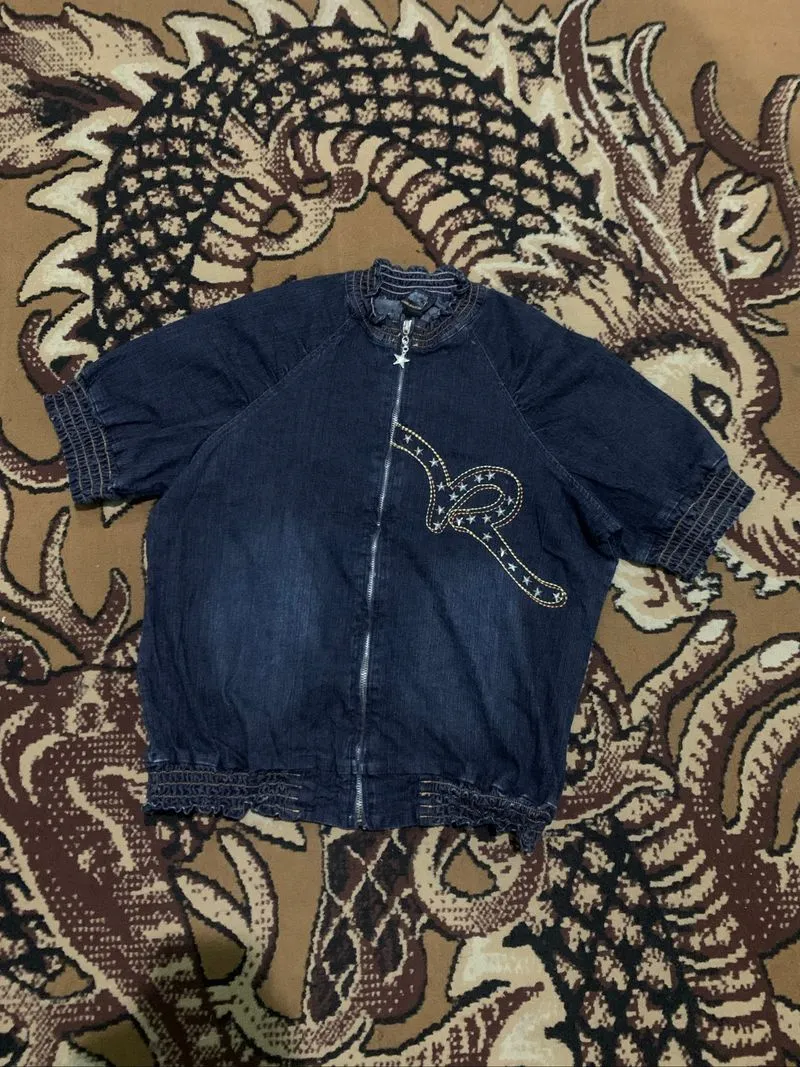Y2K Trucker Denim Rocawear Studed Star photo 1