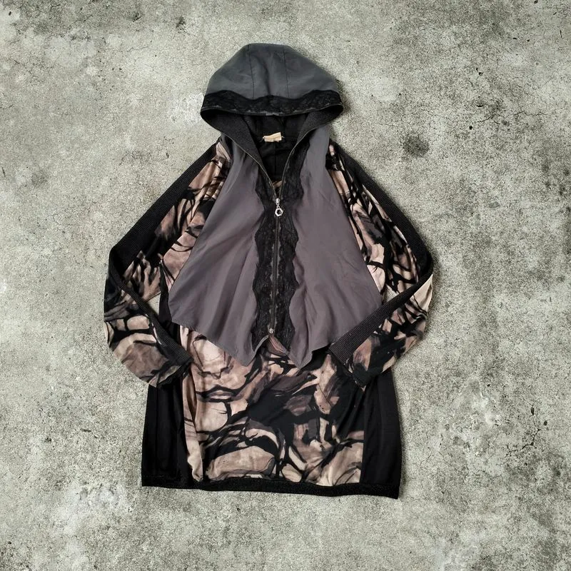 Japanese brand Y2K Avant Garde Hoody Wanita black photo 1