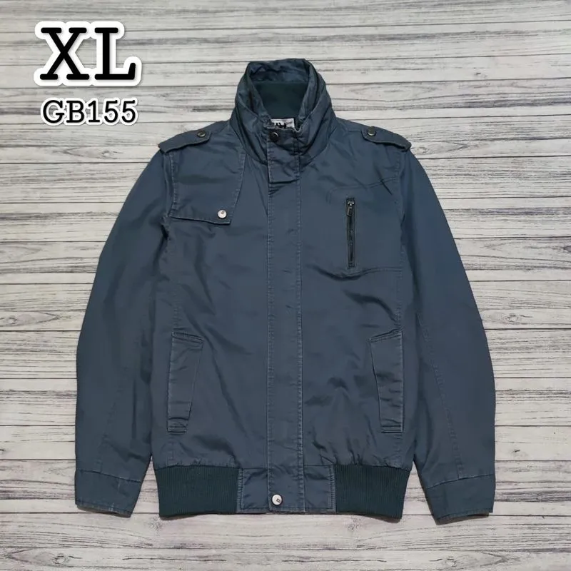 Casual Windbreaker Pria gray photo 1