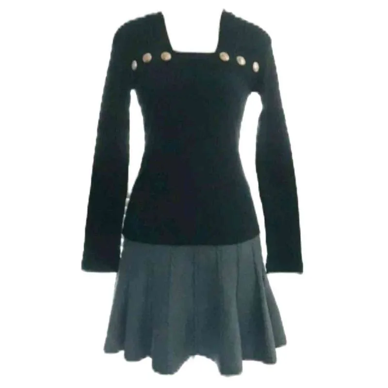 Vintage Luxury Sweater Wanita black photo 1