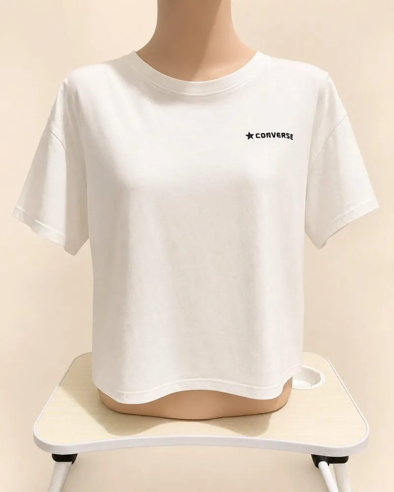 Converse Crop Tee White Original | Basic Clean Fit 🤍 photo 1