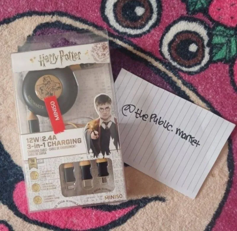 (New) Harry Potter 3 - 1 Charging Cable Set photo 1