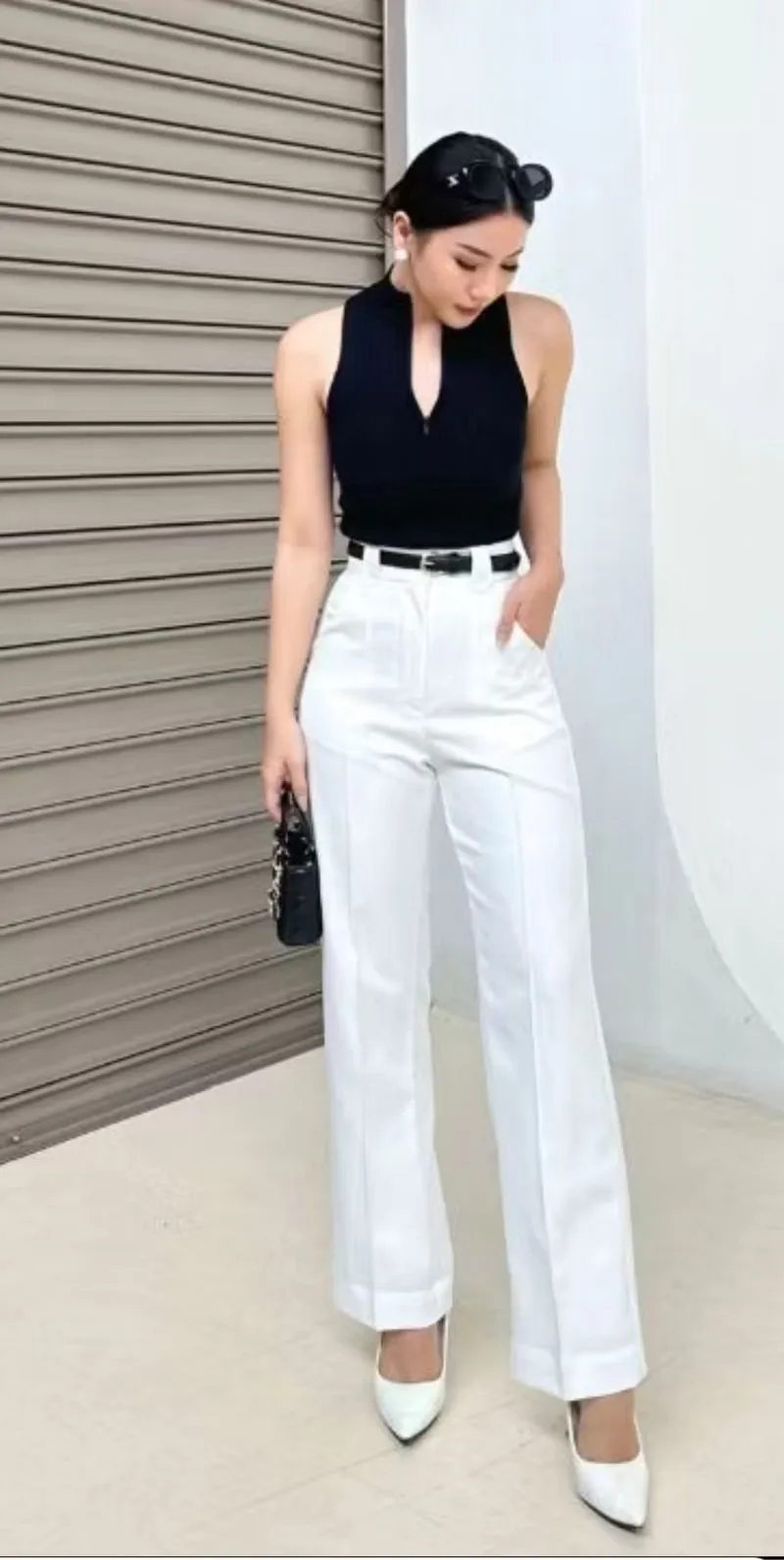 White casual trouser (cuttingan straight) oru pants photo 1