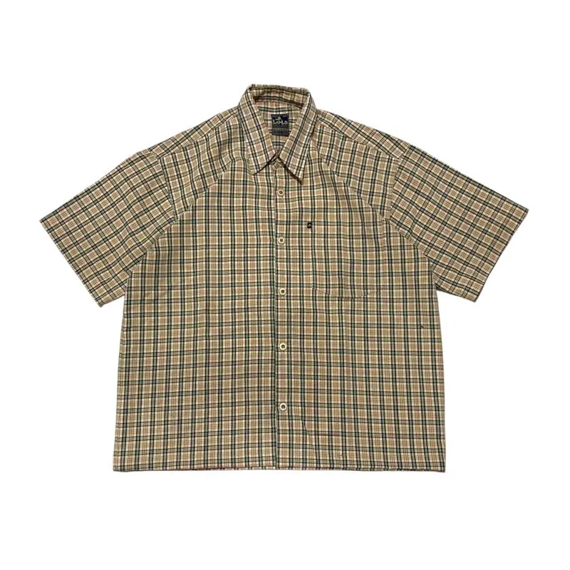 Lois Streetwear Y2K Casual shirt Pria white green photo 1