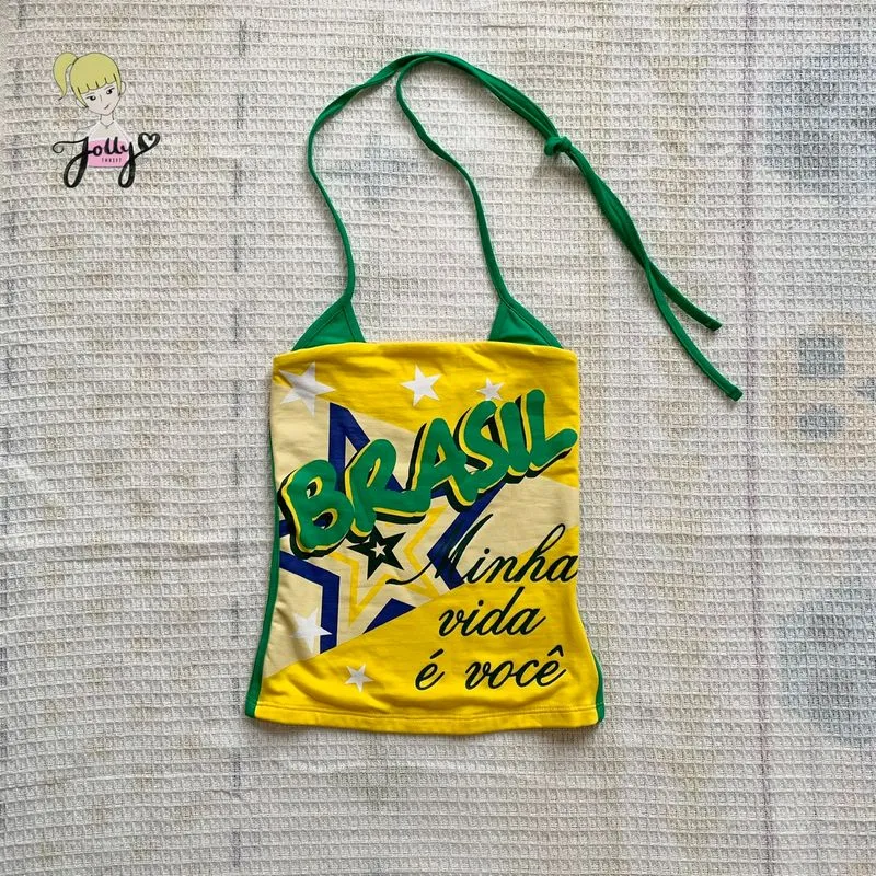 Halter top brazil official Bershka x fifa world cup photo 1