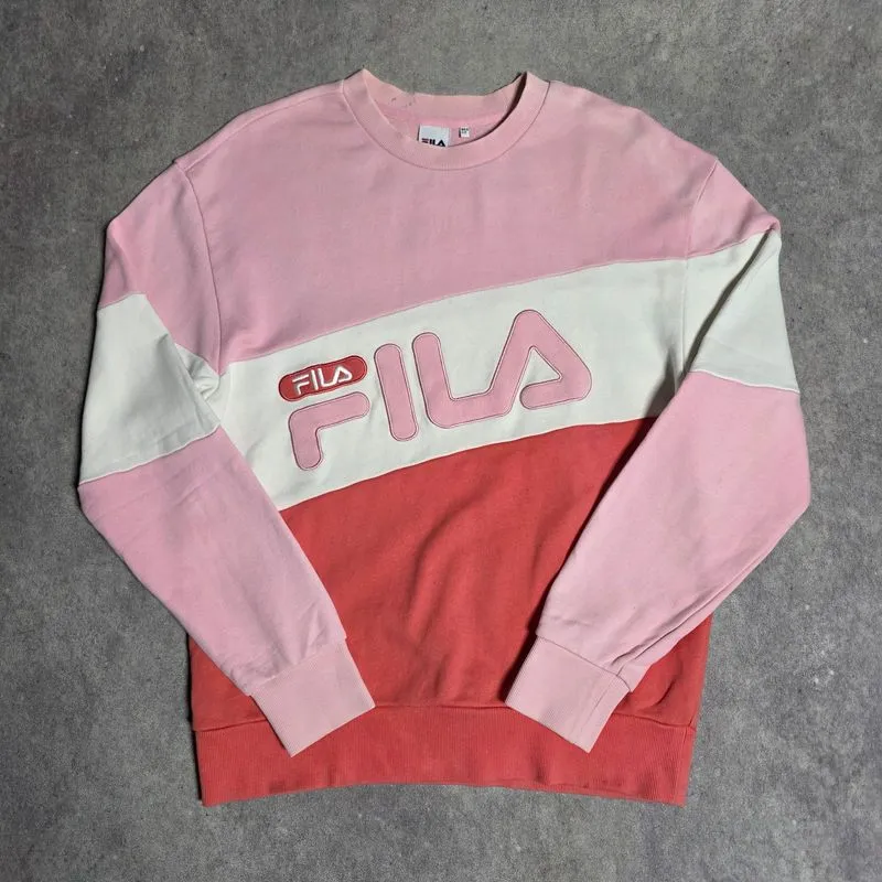 CREWNECK FILA THREE TONE COLOR AUTHENTIC photo 1