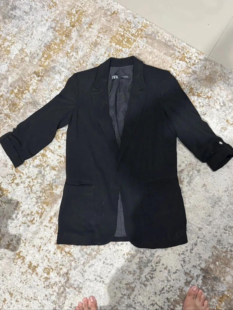 Blazer Zara Hitam photo 1
