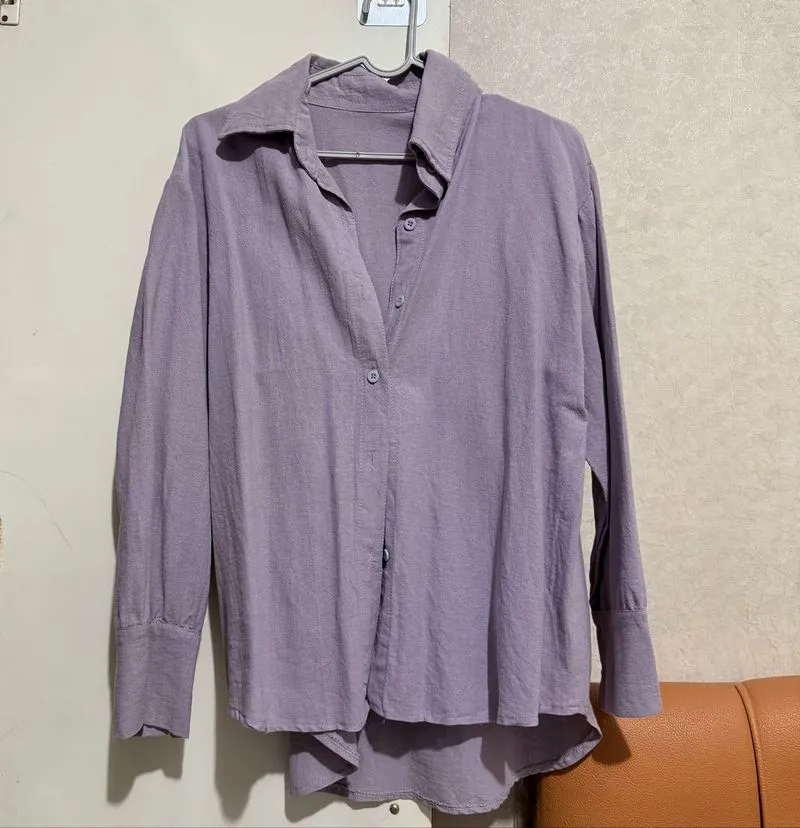 PURPLE KEMEJA TOP photo 1