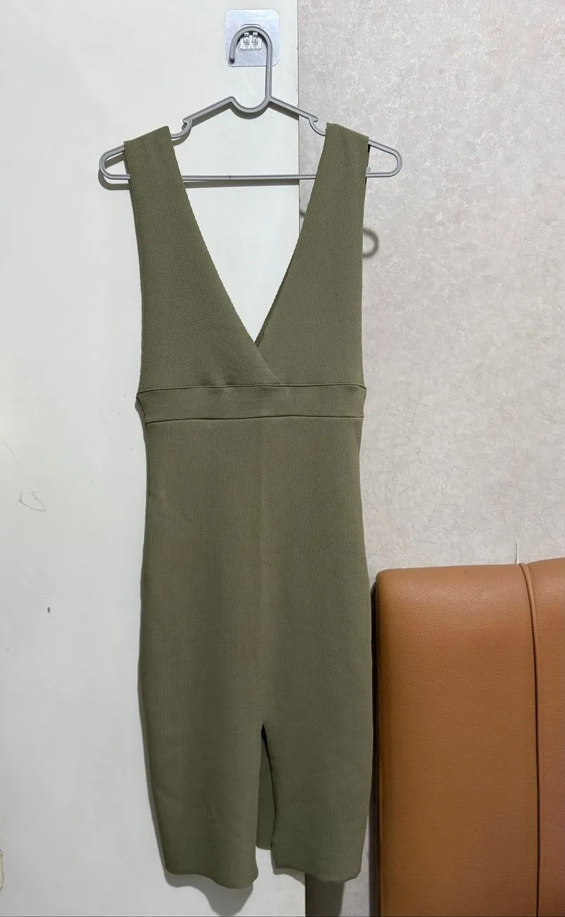 KNIT GREEN DRESS photo 1