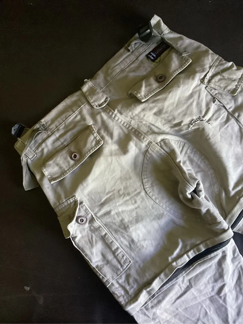 Herv1 Cargo long pants cream multi photo 1