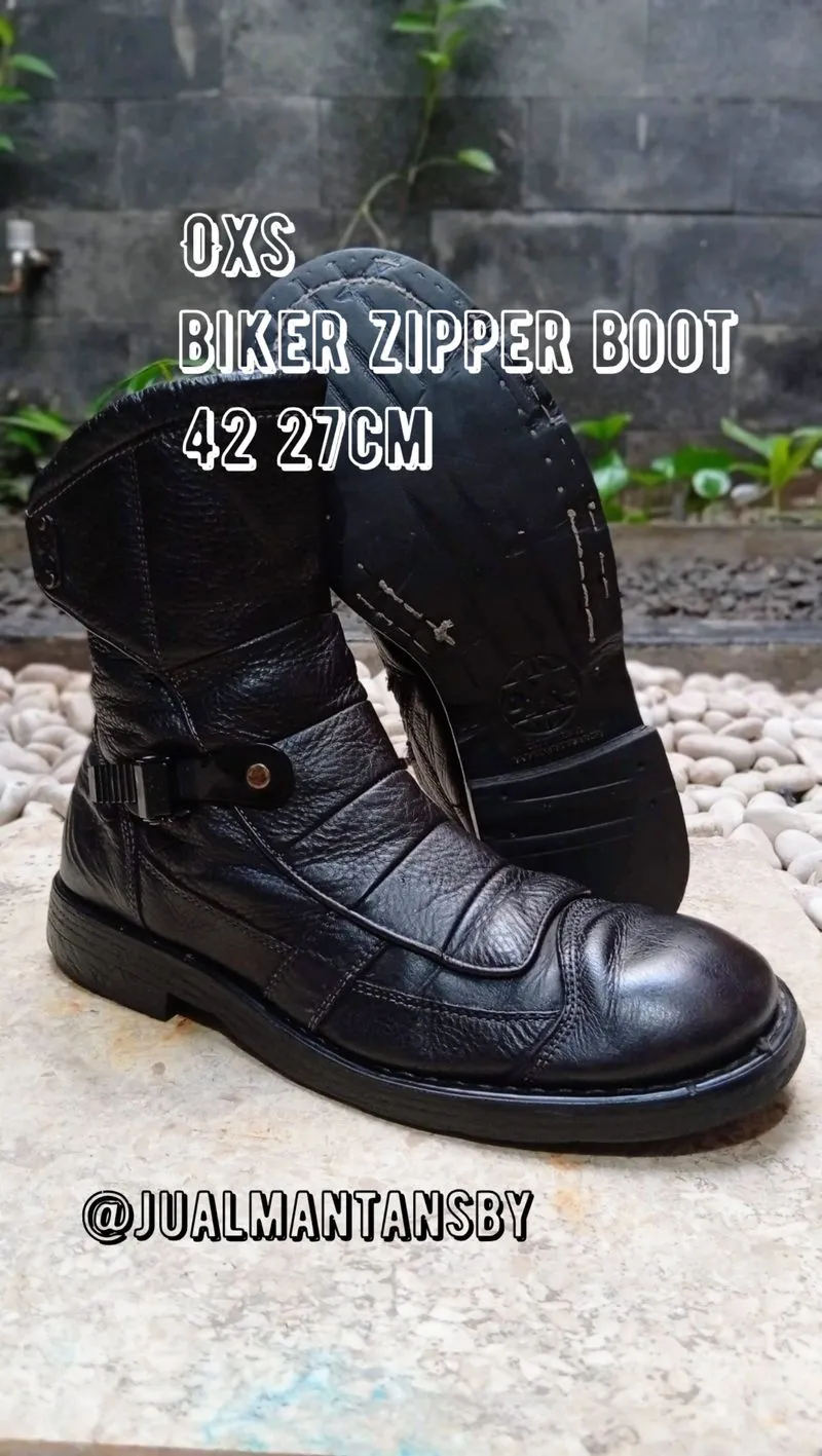 OXS Biker Zipper Boot photo 1