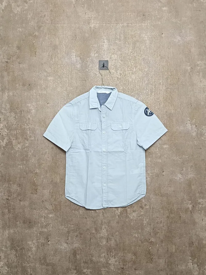 Kemeja Anak H&M Lengan Pendek – Biru Muda_Size 9/10 photo 1