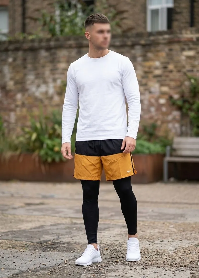 Shortpants Nike Running Black on Orange Style photo 1
