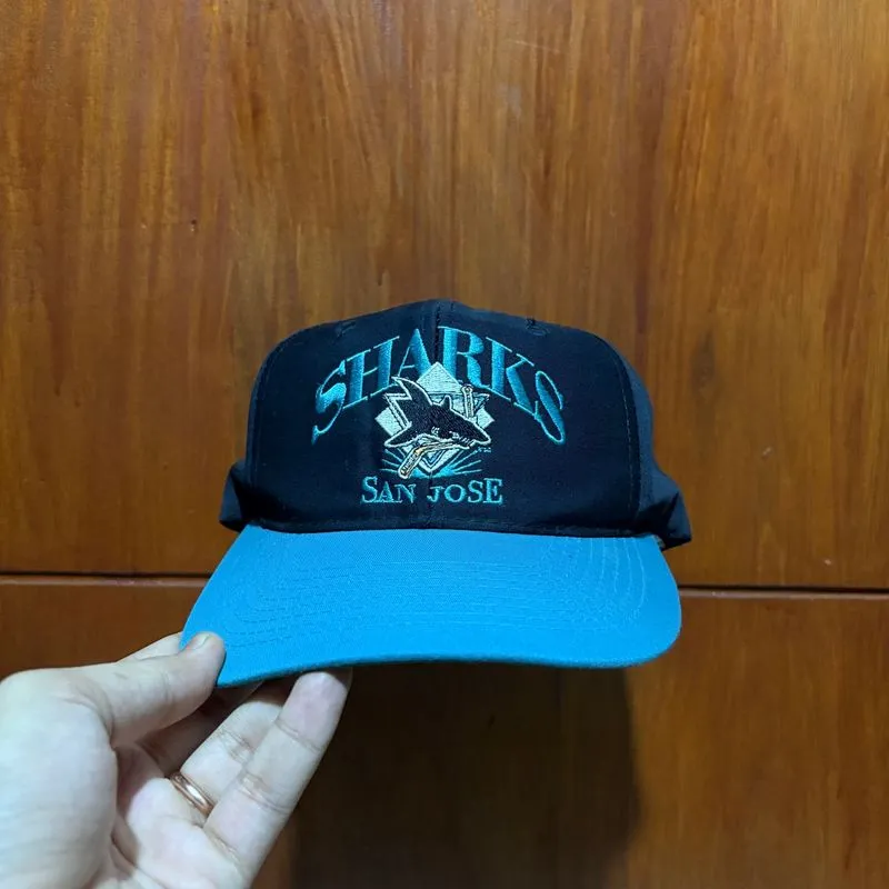 Topi vintage 90s NHL san jose shark AJD photo 1