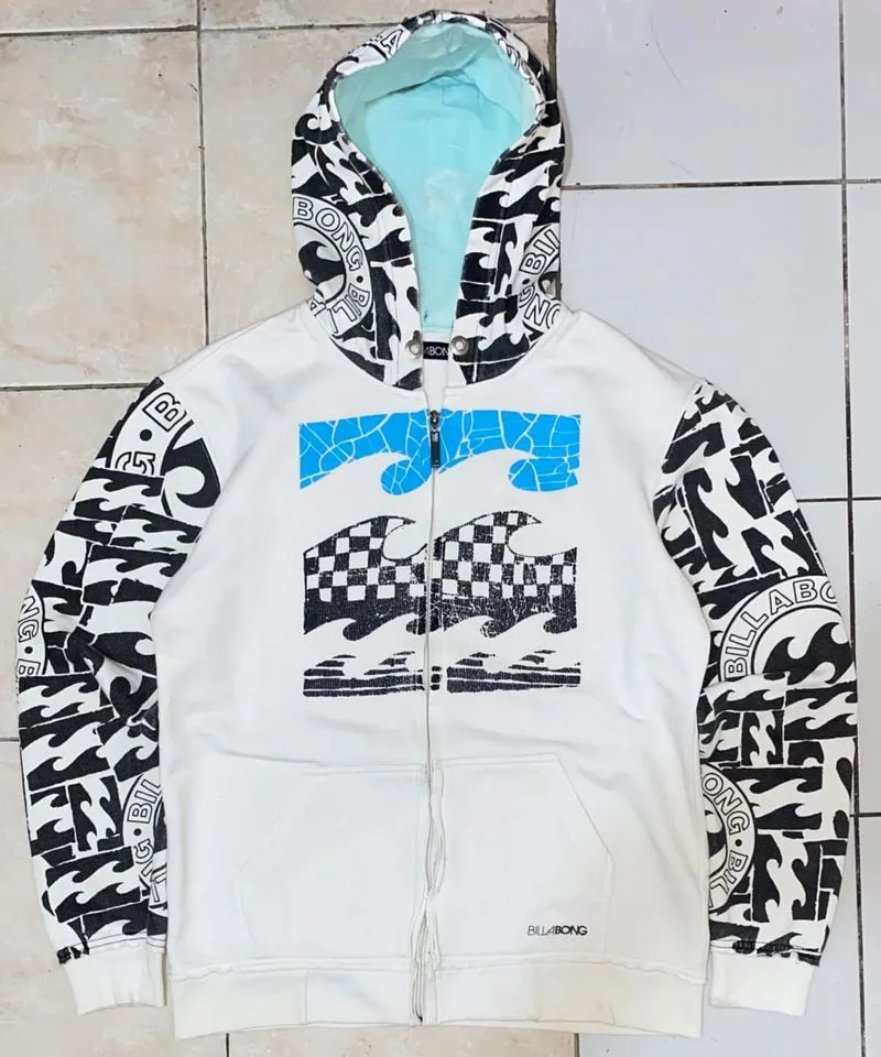 Billabong vintage y2k full zip graphic wave hodie 
 photo 1