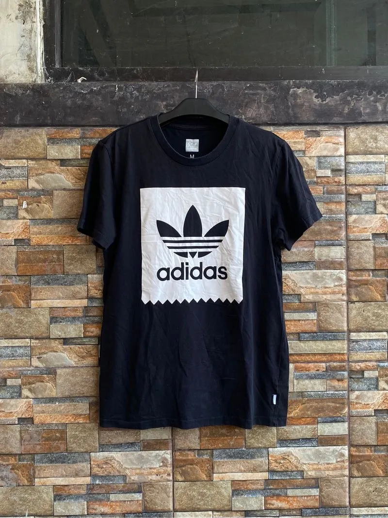 [Termurah] Adidas Solid Blackbird Big Logo Black Tshirt photo 1