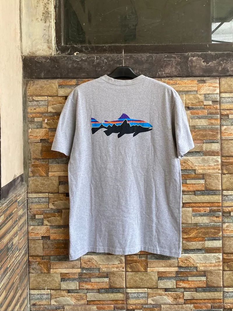 [Termurah] Patagonia Casual Fish Short Sleeve Tshirt  photo 1
