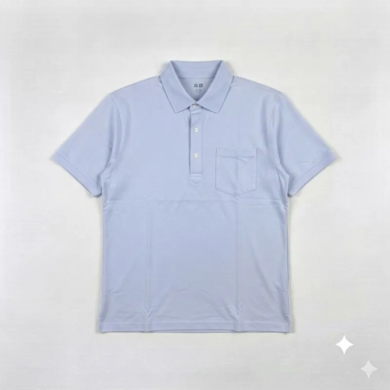 Uniqlo Plain Light Blue Regular Poloshirts photo 1