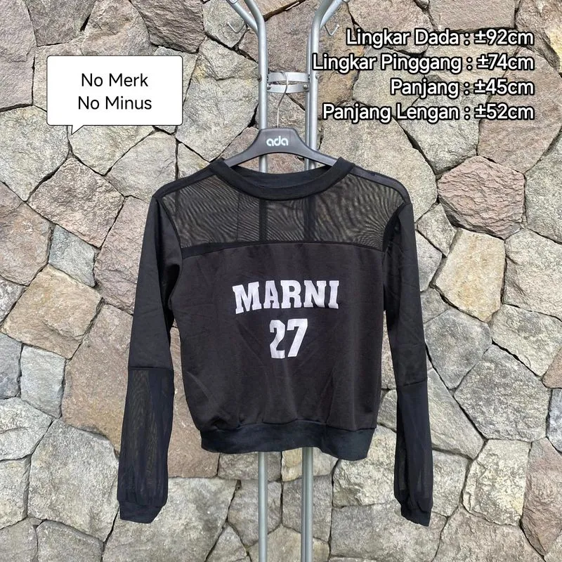 Preloved (Personal Used) Top Baju Lengan Panjang Hitam photo 1