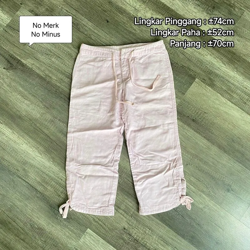 Preloved (Personal Used) Celana 7/8 Jeans Pink Soft photo 1