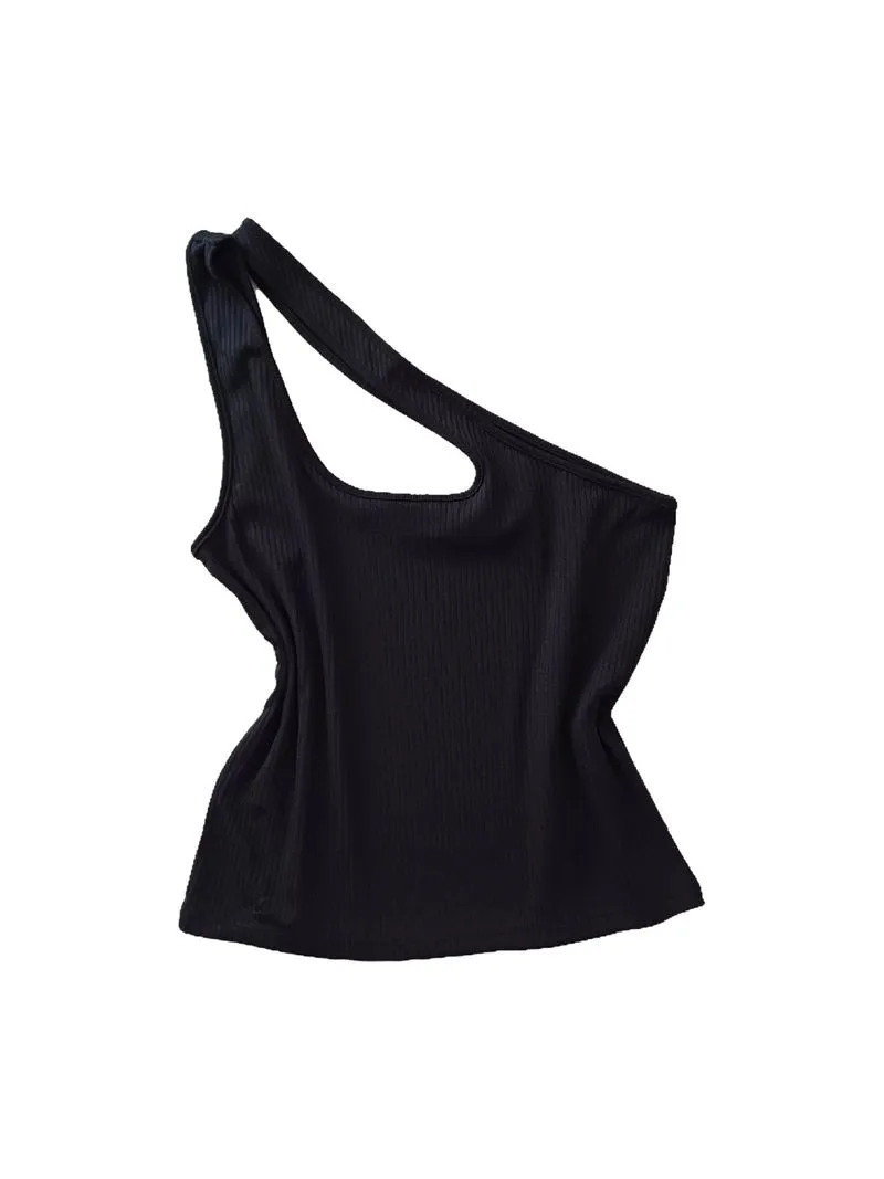 Ten11 Black Tank Asymetrique photo 1